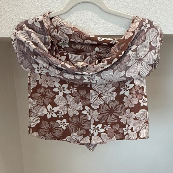 NWT Rip Curl Aloha Skate Skort Brown Floral (Size S) - Picture 9 of 10